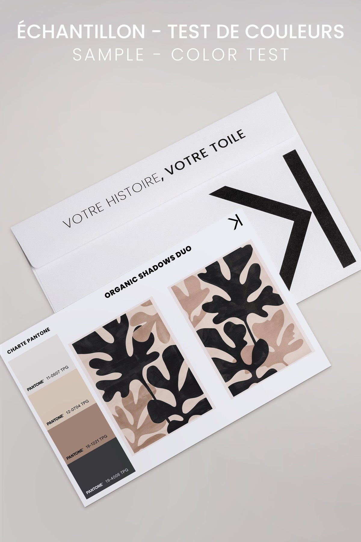 ORGANIC SHADOWS DUO (2 Oeuvres sur toile étirée)