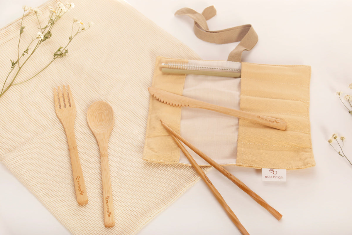 Natural Bamboo Cutlery Set