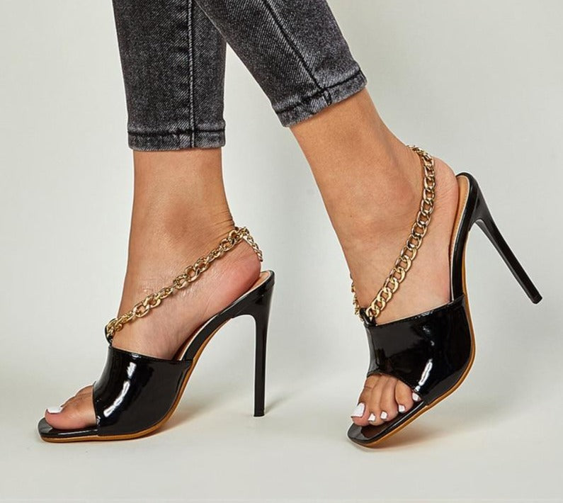 Chain Sandal Stiletto