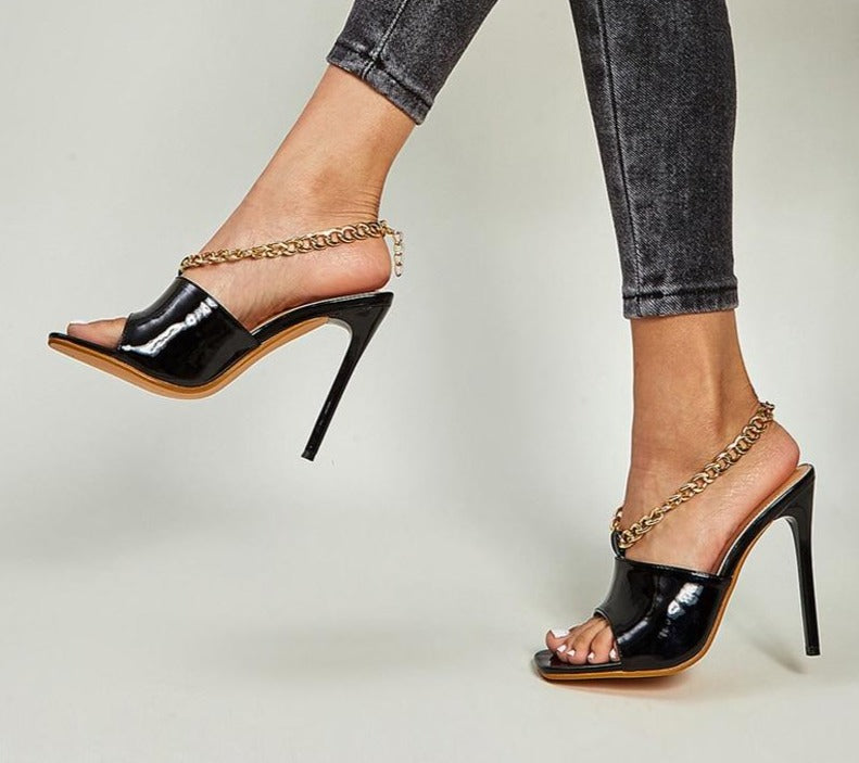 Chain Sandal Stiletto