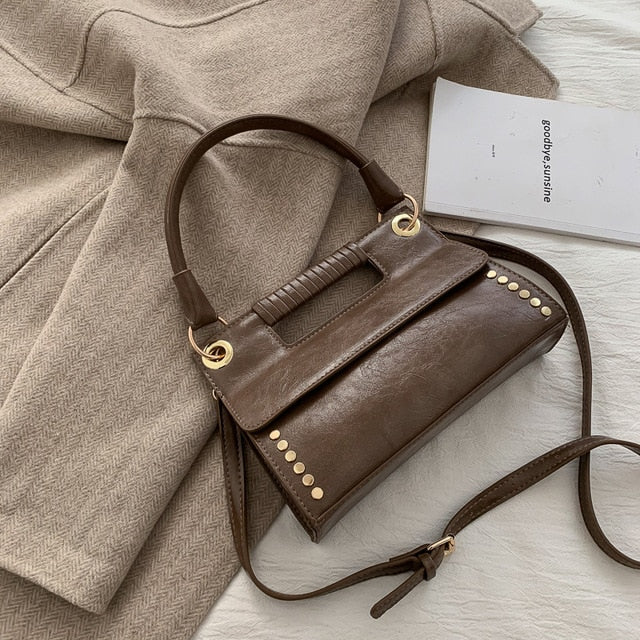 Western Style Leather Handbag