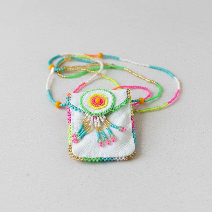 Earth white Spirit Medicine Bag