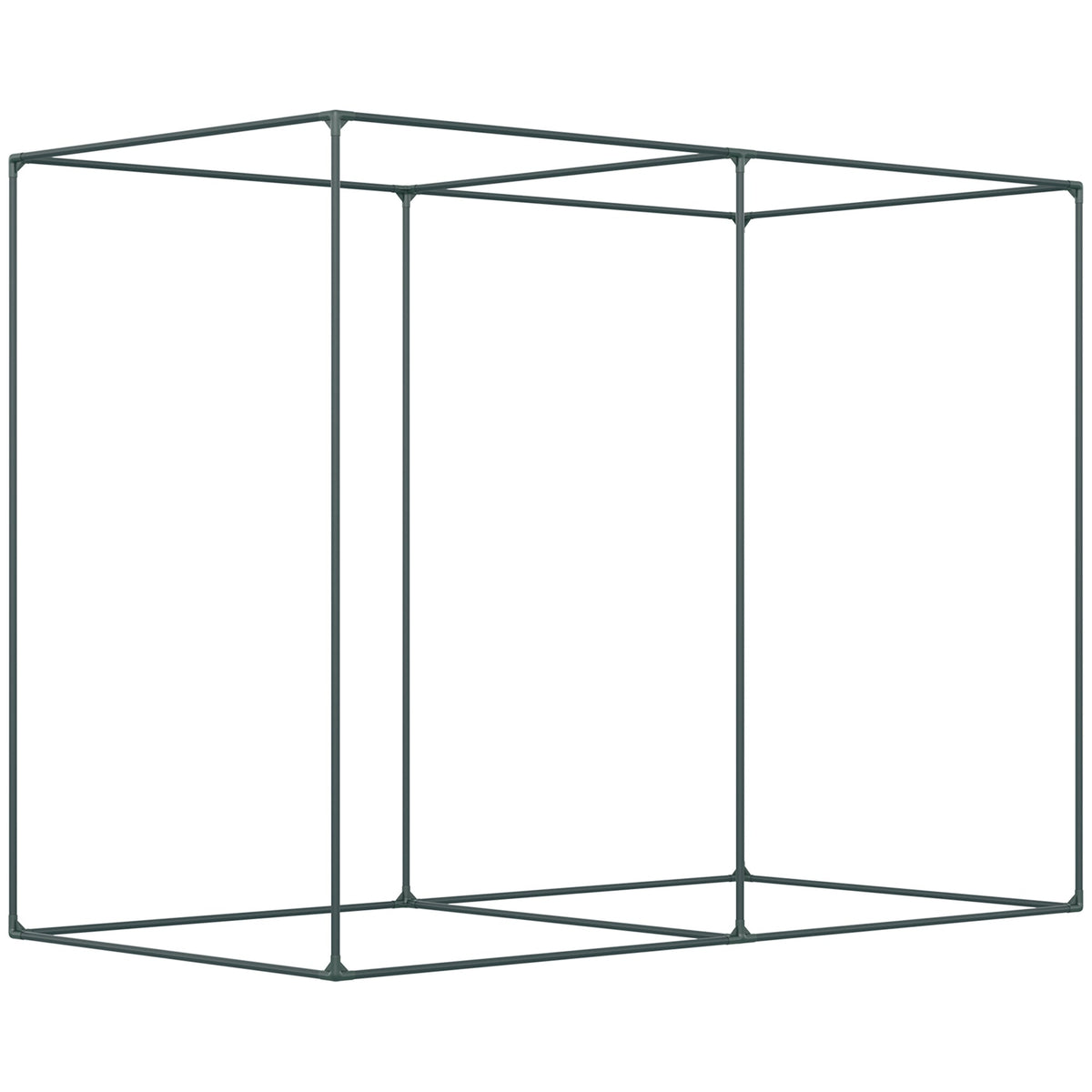 6.5 x 3.3ft Crop Cage, Garden Plant Protector with Single Zippered Door, Storage Bag and Ground Stakes, Black