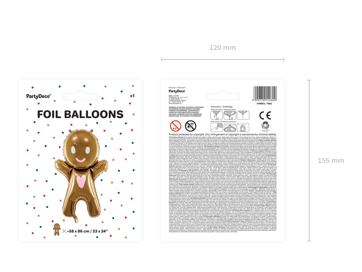 Gingerbread Man Balloon