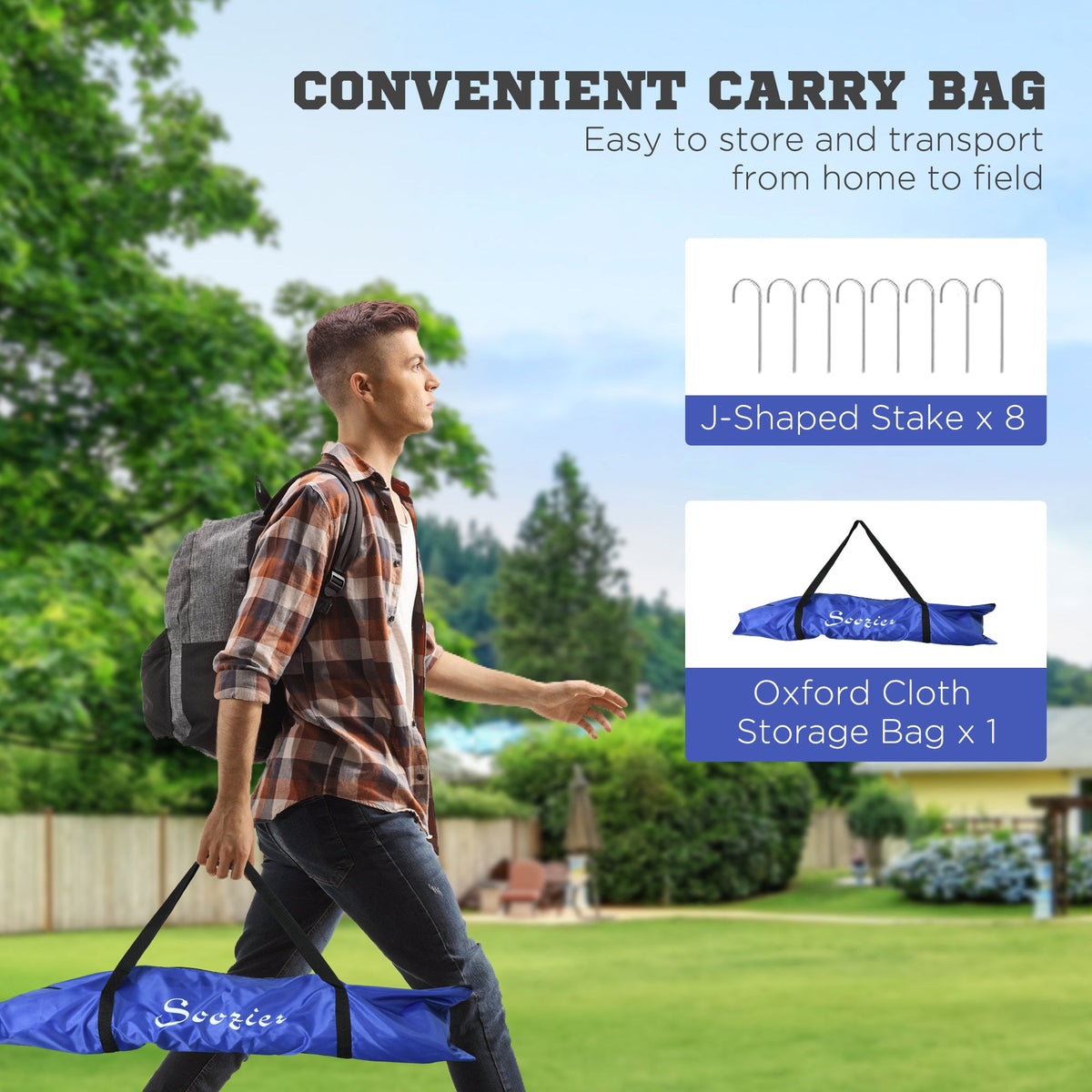 6' x 3' Set of 2 Soccer Nets for Backyard, Portable Soccer Goal for Practice with Carry Bag