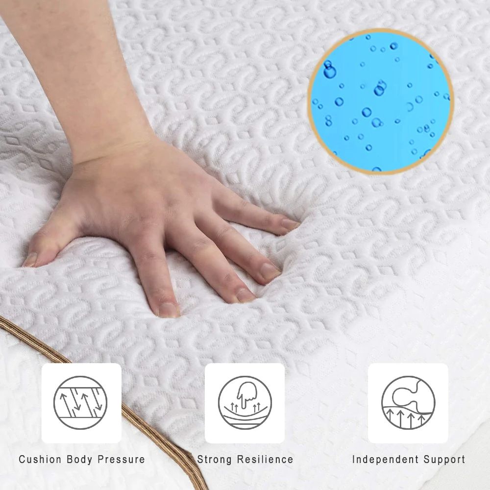 UltraFlex® ESSENCE PLUS Mattress and BoxSpring Set Orthopedic Luxury Gel Memory Foam, Natural Comfort, Balanced Support, Eco-friendly (Made in Canada)