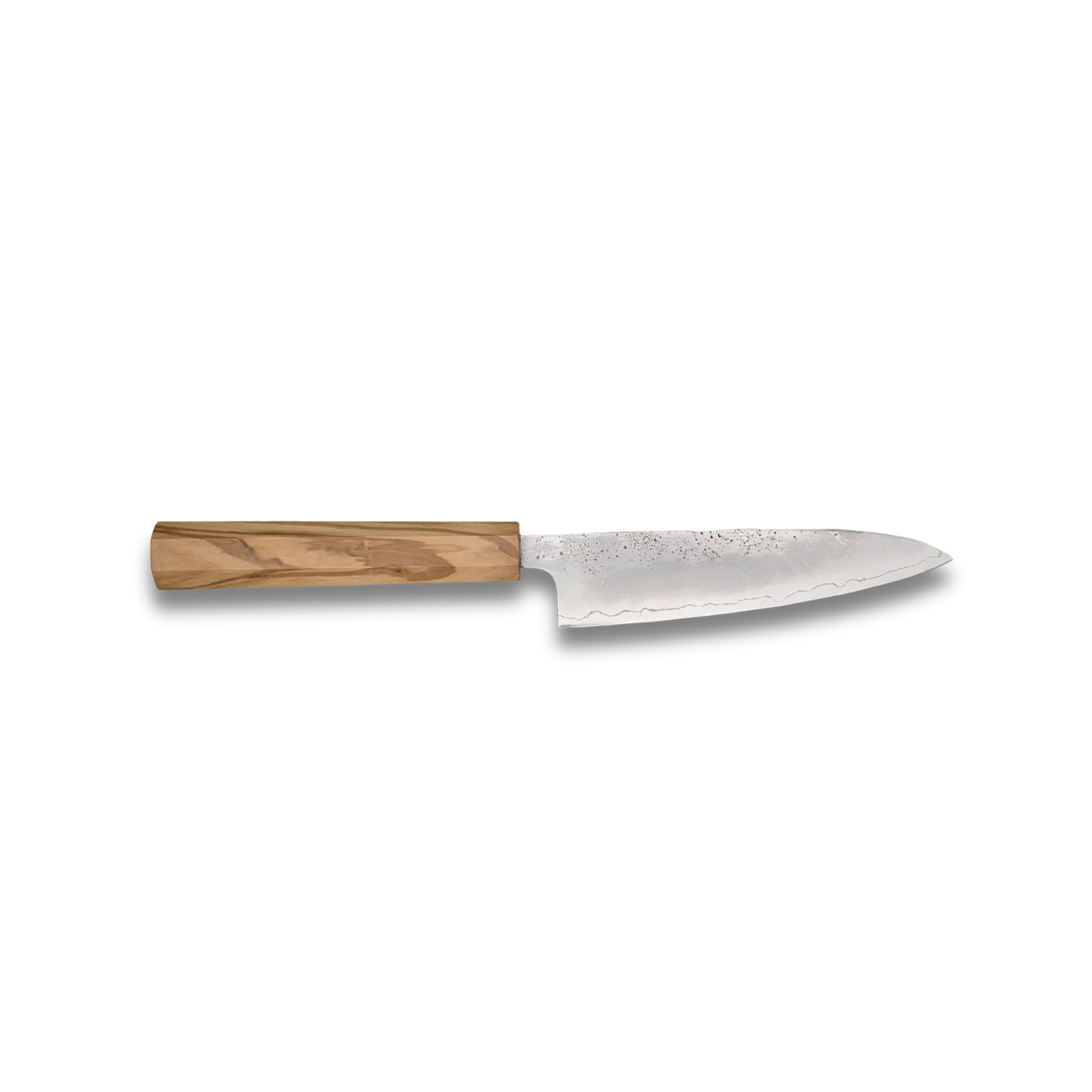 Ginrie Silver 3 Nashiji Petty Knife 130mm - Olive Wood Handle