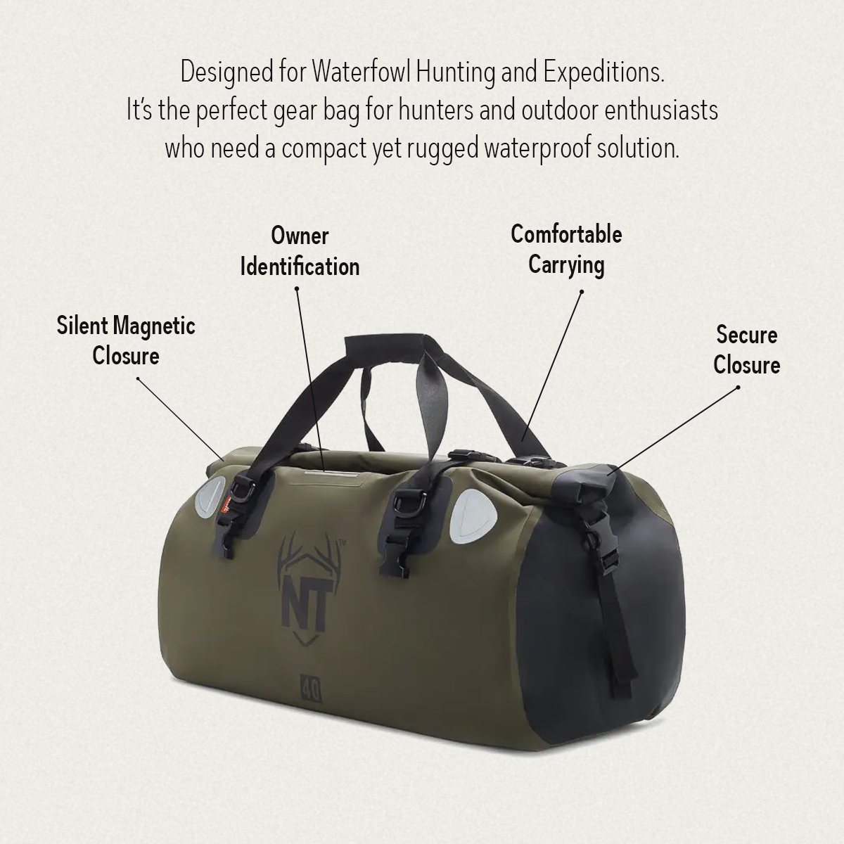 PEAK SERIES - RANGE ROVER DRYPAK DUFFEL 40L