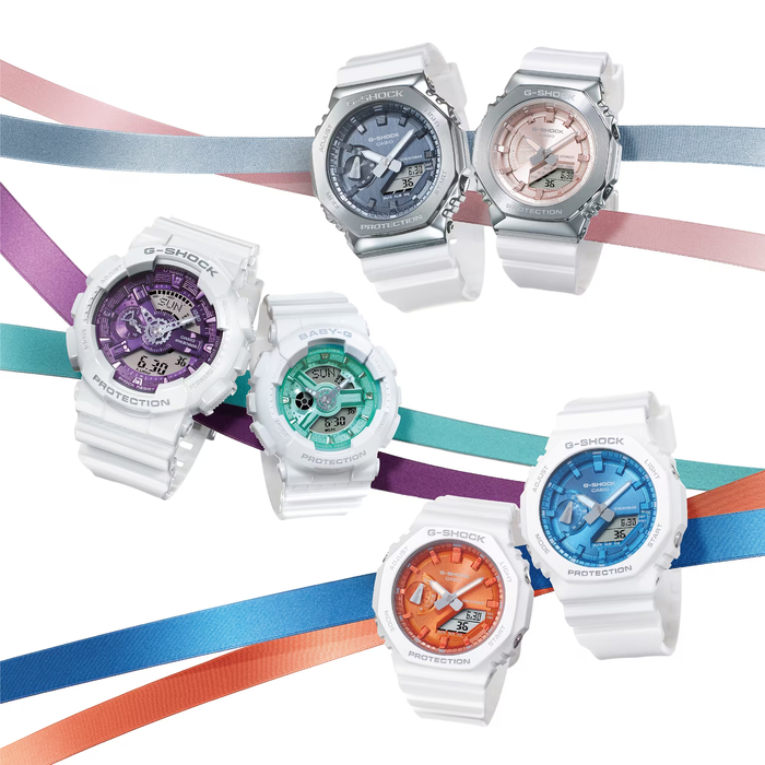 CASIO G-Shock Analog-Digital White/Purple | GA110WS-7A