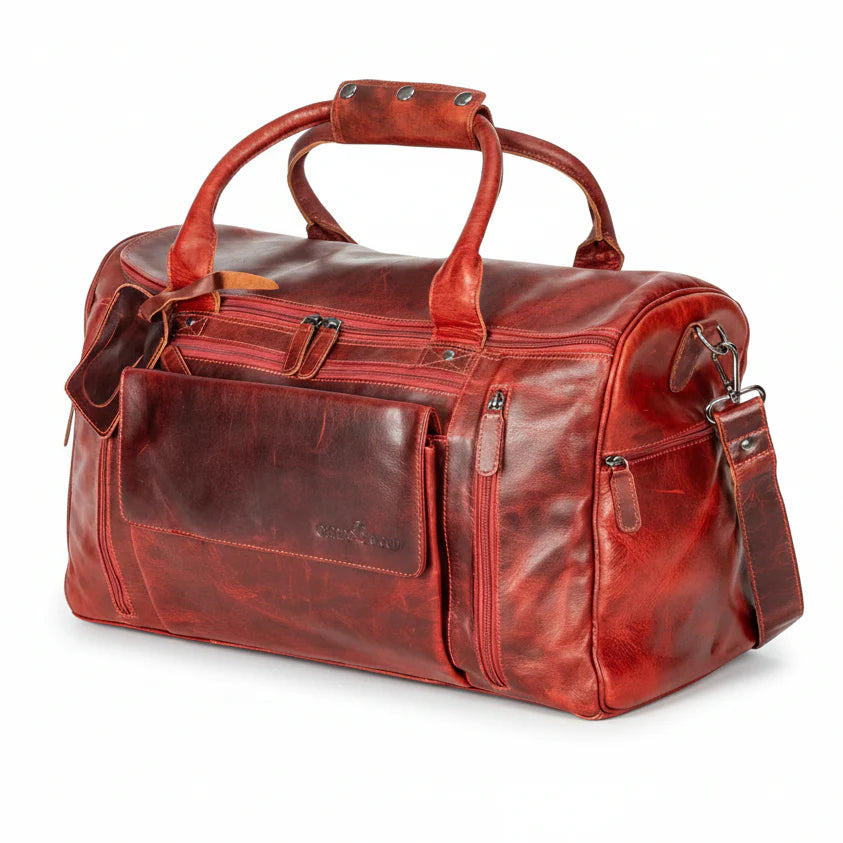 Greenwood Leather Regina Large Travel Duffle Bag
