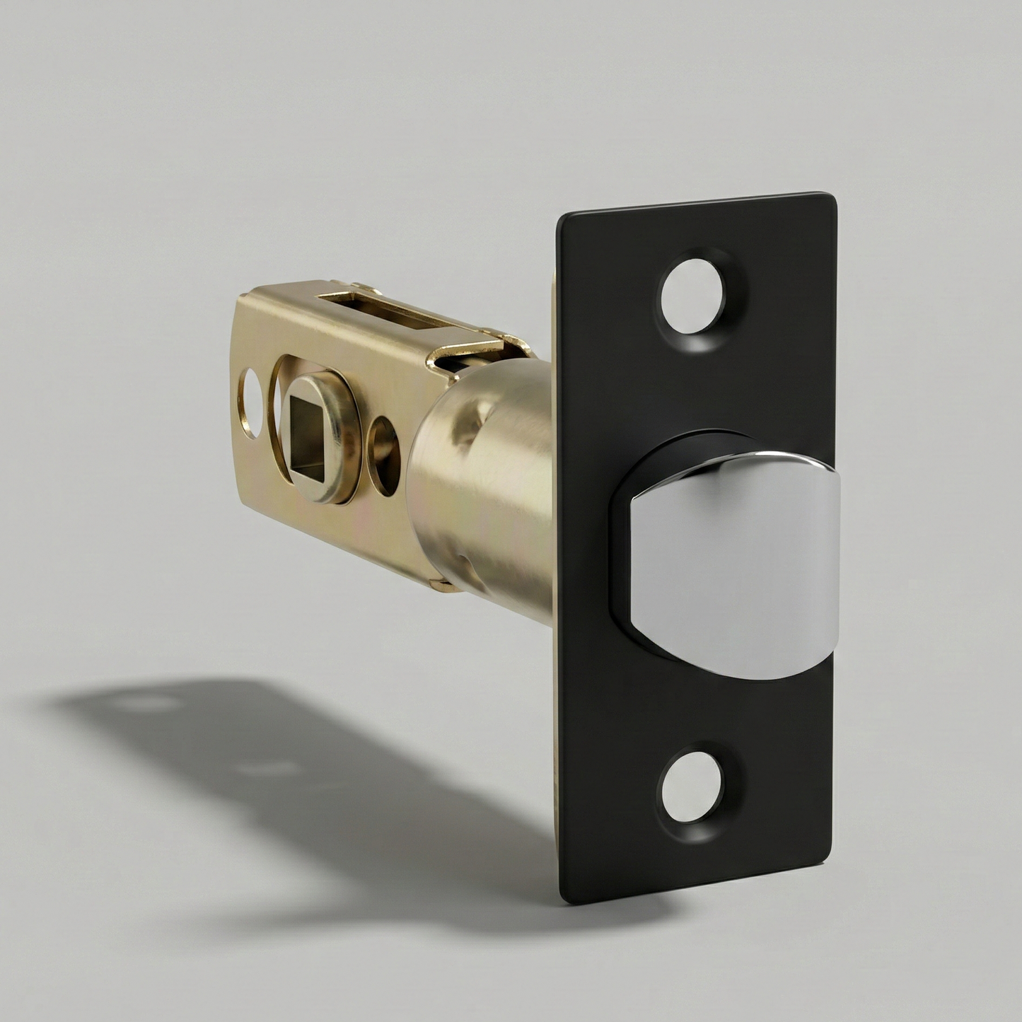 Flat Bar Door Lever, Satin Nickel or Matte Black — Interior Door Hardware Set