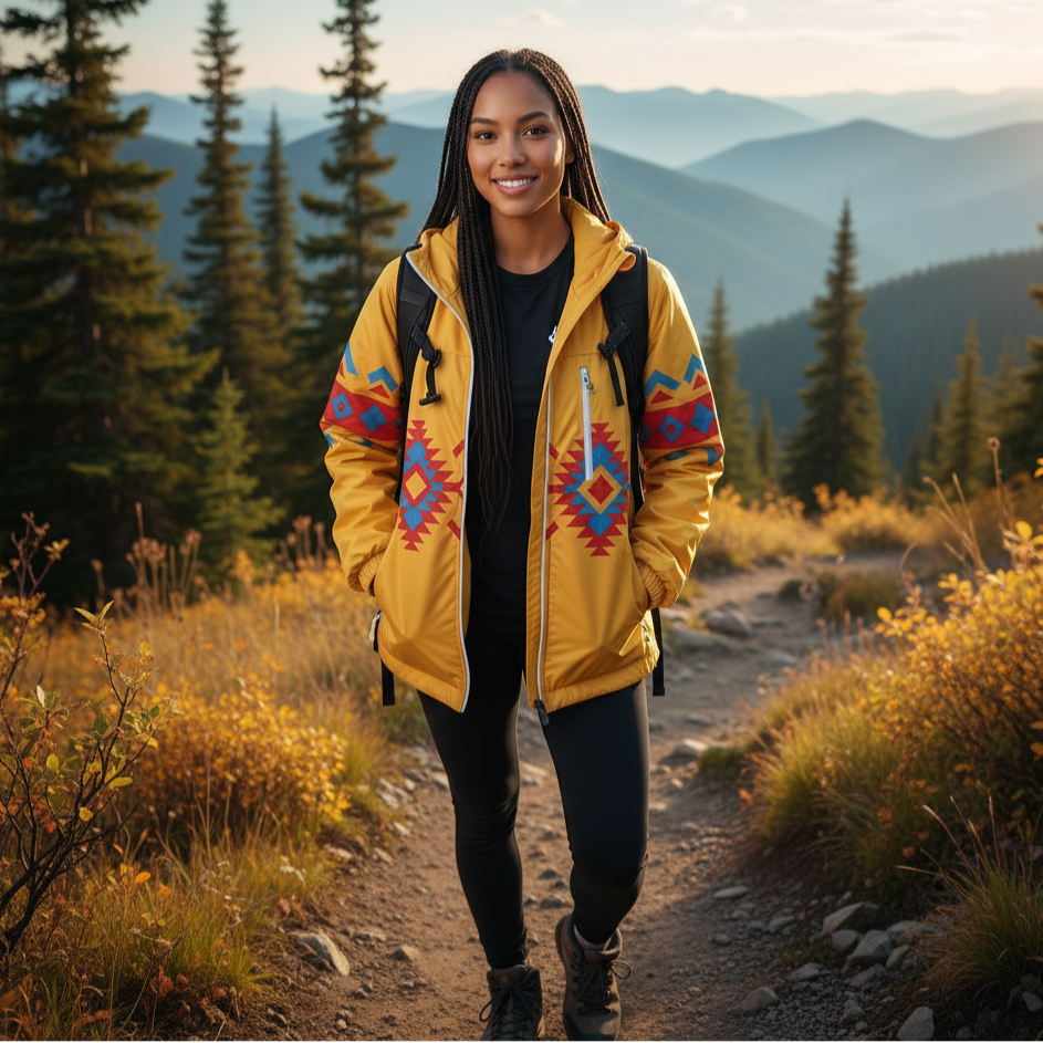 Sunrise Peaks Windbreaker(Yellow)