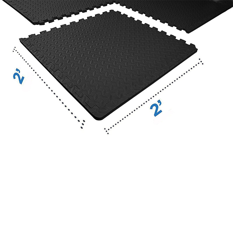HAJEX Interlocking Exercise Gym Floor Mat - Pack of 6