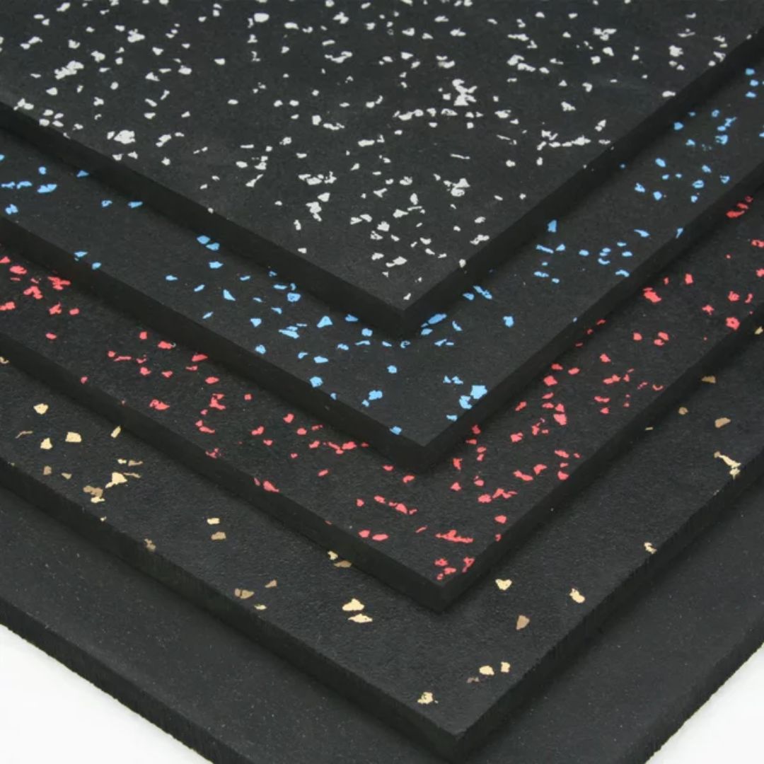 HAJEX Hard Floor Mats for Gym - Pack of 6