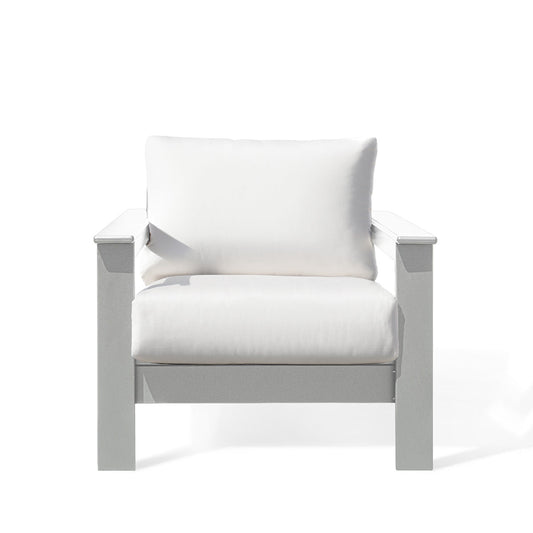 Hickory Polymer Outdoor Club Chair with Sunbrella® Cushions