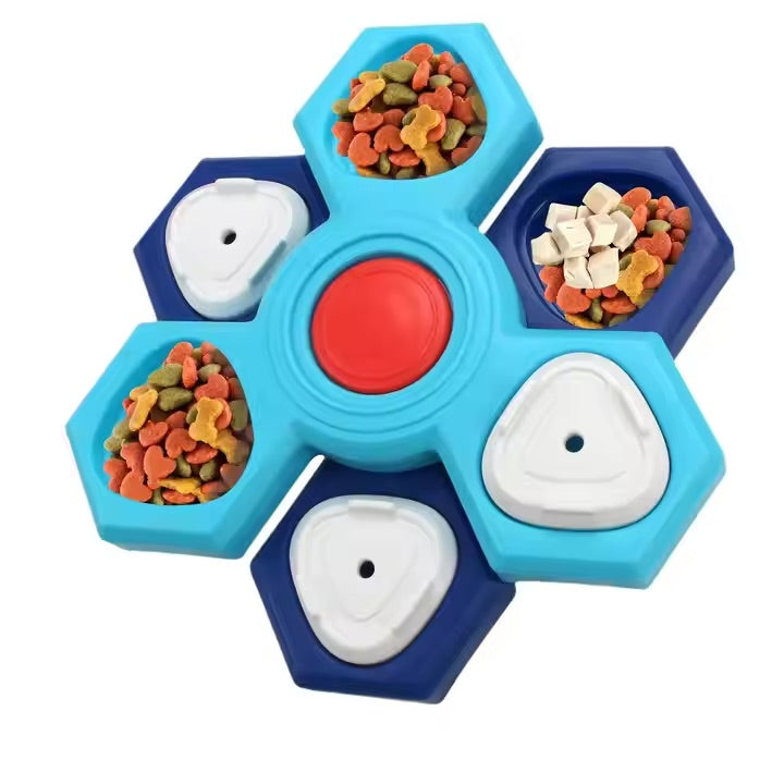 Dog Puzzle Toy – Honeycomb Interactive Feeder