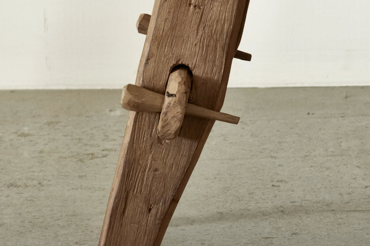 Banc Rembrandt en teck ancien