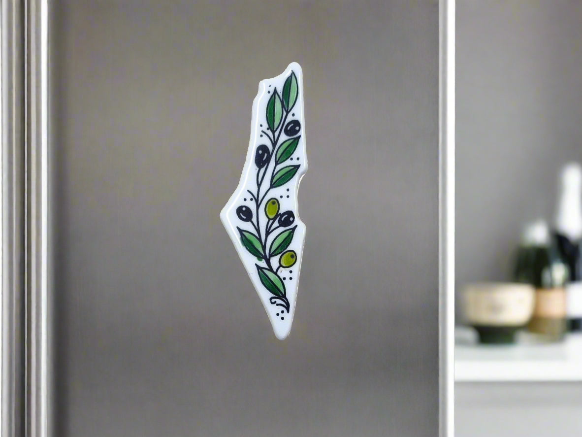 Fridge Magnet Map Ceramic Palestine