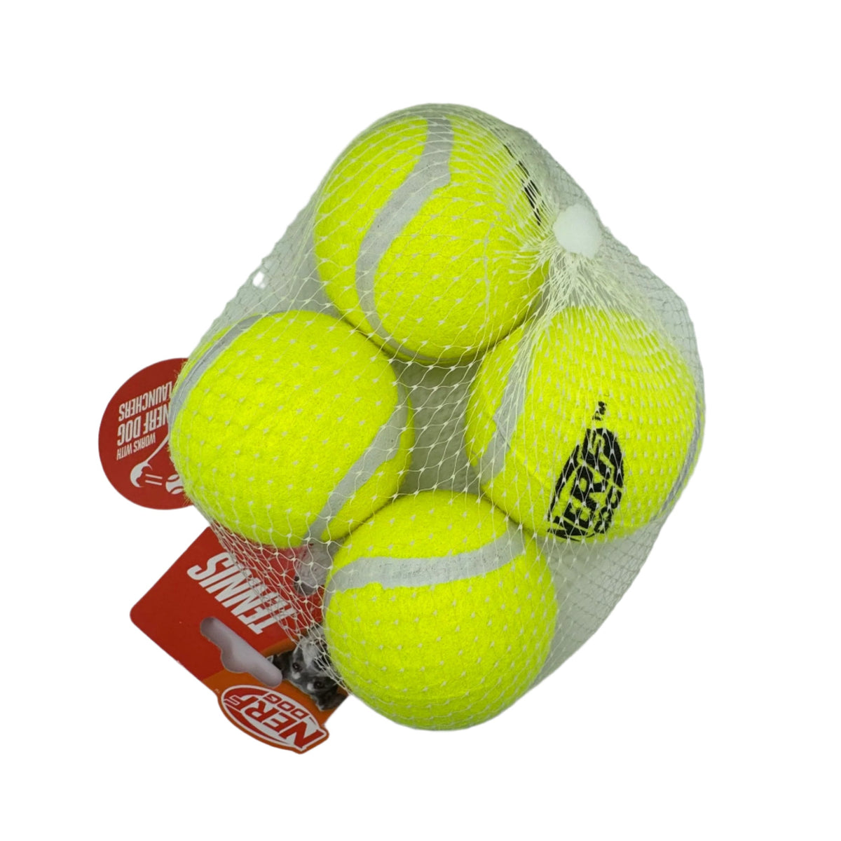 Dog Tennis Balls – 4-Pack Launcher-Compatible