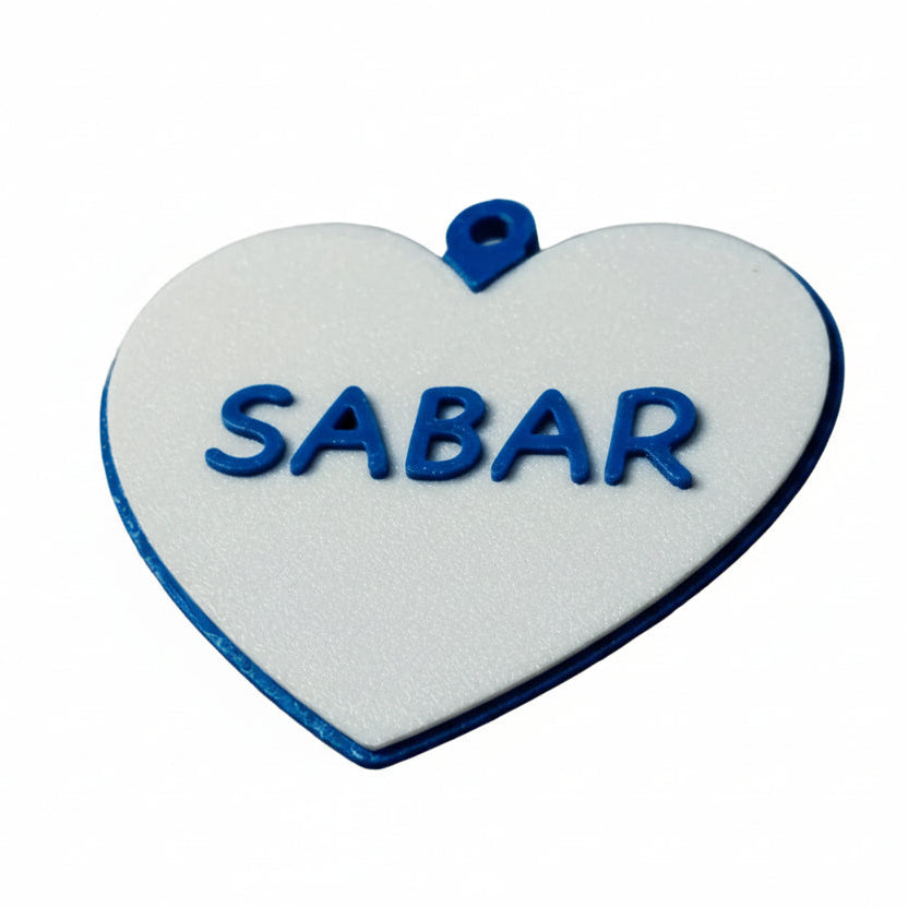 Personalized Pet Name and Number Tag with Swivel Snap Hook