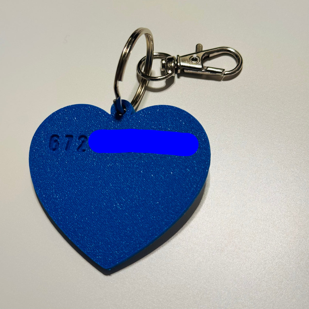 Personalized Pet Name and Number Tag with Swivel Snap Hook