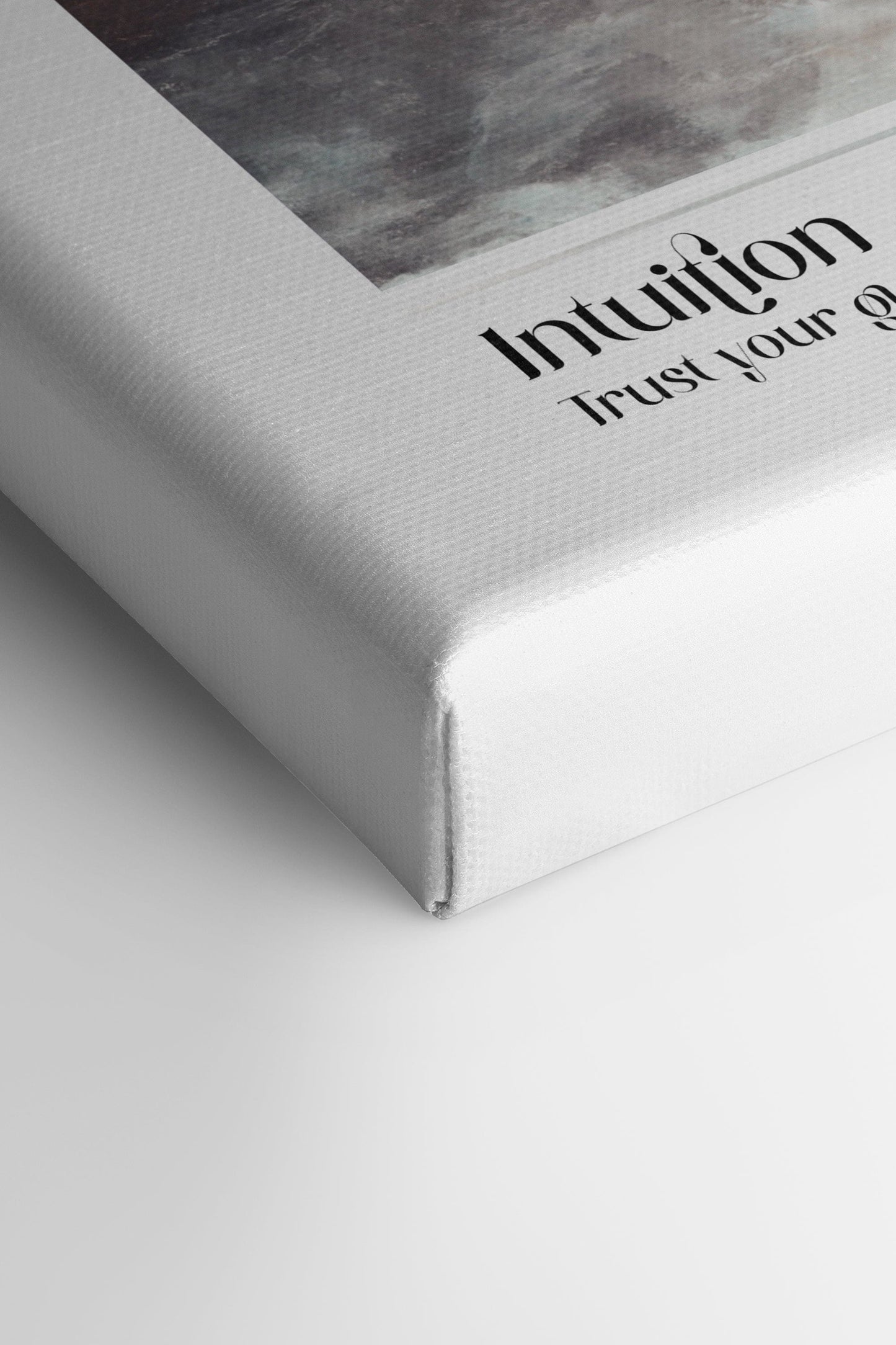 Intuition, Oeuvre sur toile étirée