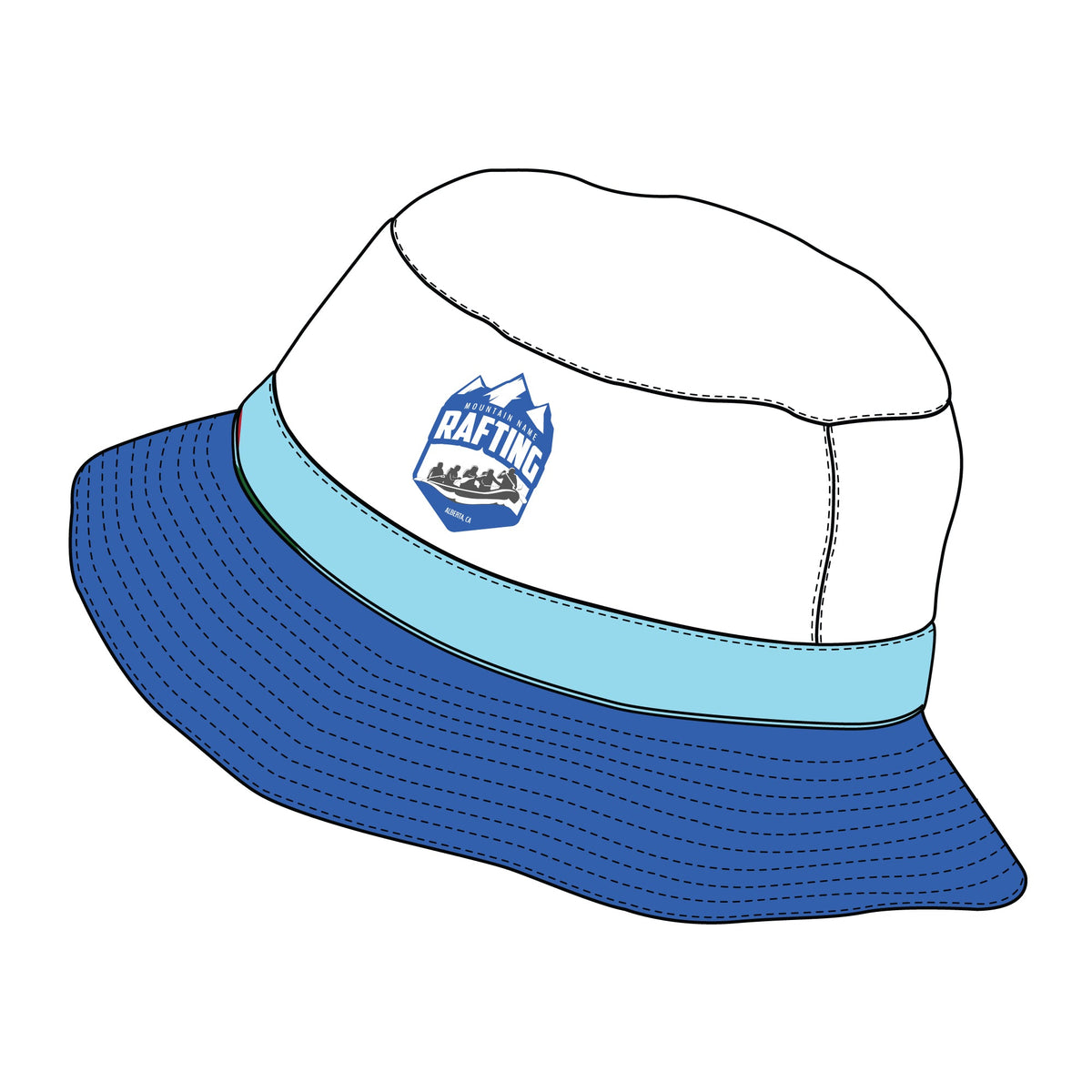 Bucket Hat - Mockup and Template - 10 Angles, Layered, Detailed and Editable Vector in EPS, SVG, AI, PNG, DXF and PDF