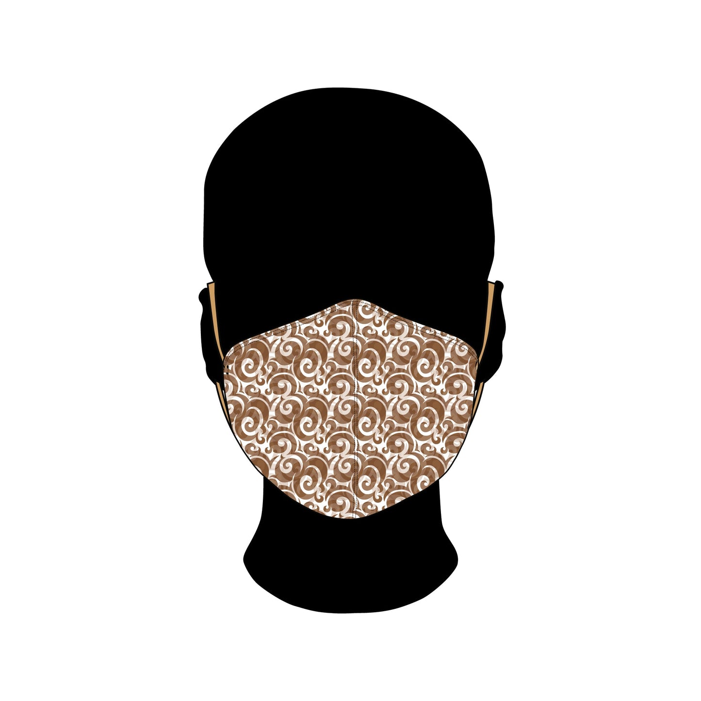 Handmade Masks - Mockup and Template - 6 Angles, 1 Style, Layered, Detailed and Editable Vector in EPS, SVG, AI, PNG, DXF and PDF