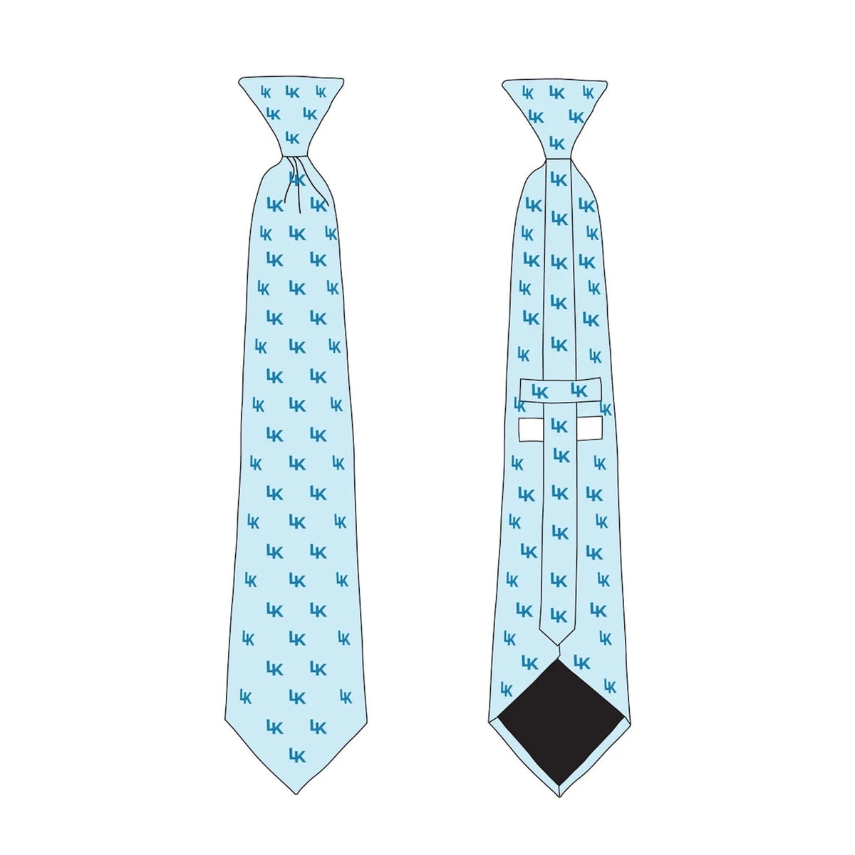 Necktie - Mockup and Template - 2 Angles, 1 Style, Layered, Detailed and Editable Vector in EPS, SVG, AI, PNG, DXF and PDF
