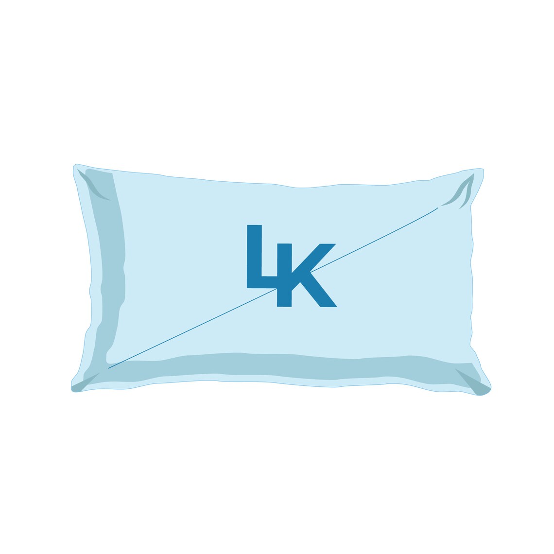 Rectangle Throw Pillow - Mockup and Template - 1 Angles, 1 Style, Layered, Detailed and Editable Vector in EPS, SVG, AI, PNG, DXF and PDF
