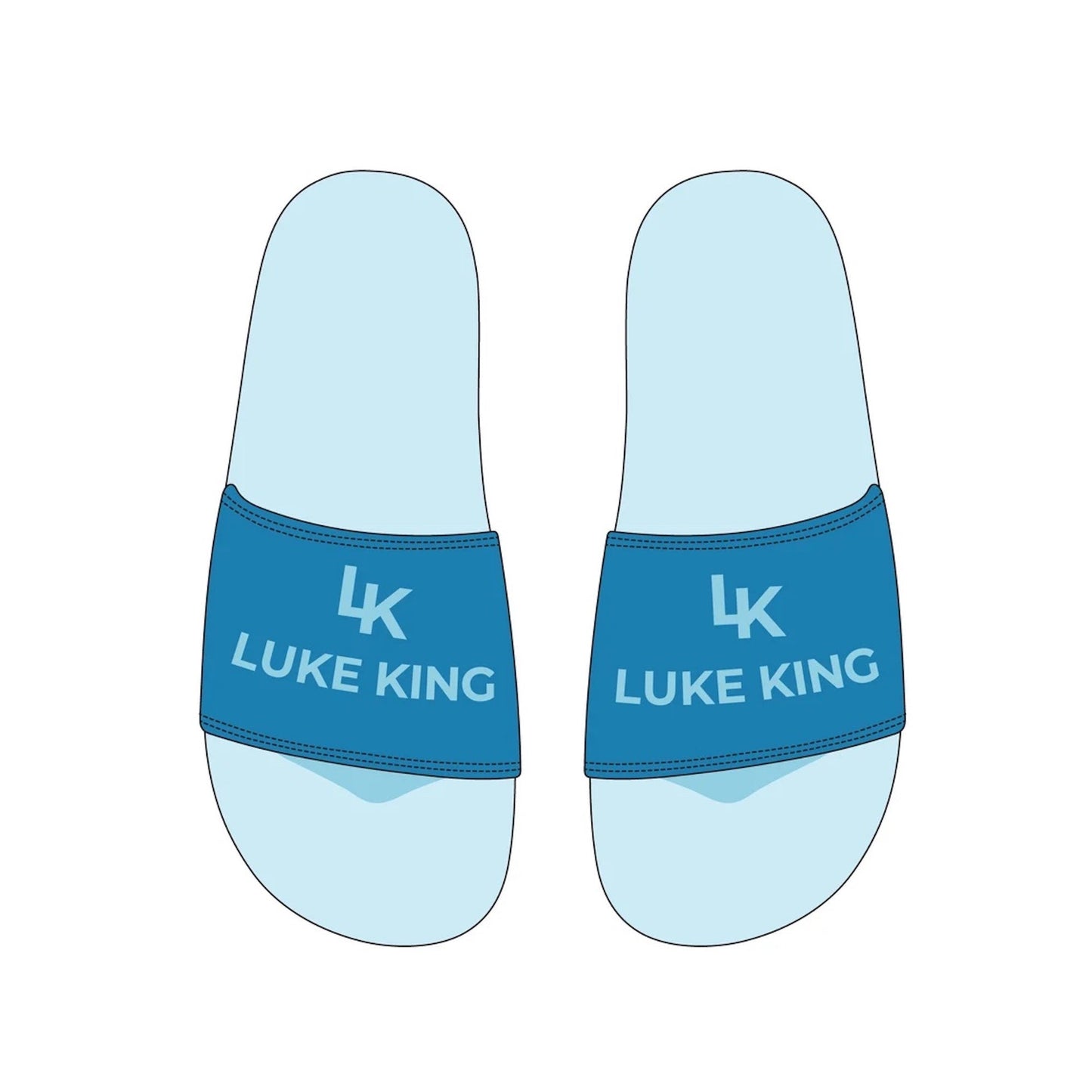 Sandals/Slides - Mockup and Template - 2 Angles, 1 Style, Layered, Detailed and Editable Vector in EPS, SVG, AI, PNG, DXF and PDF
