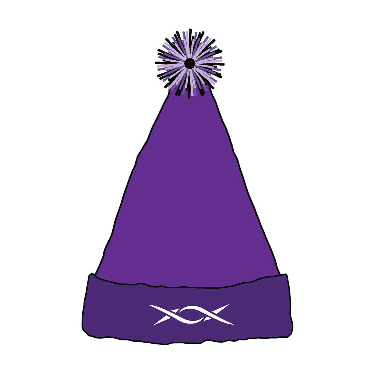 Santa Hat - Mockup and Template - 4 Angles, 1 Style, Layered, Detailed and Editable Vector in EPS, SVG, AI, PNG, DXF and PDF