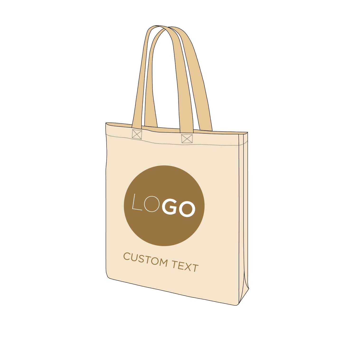 Tote Bag - Mockup and Template - 8 Angles, Layered, Detailed and Editable Vector in EPS, SVG, AI, PNG, DXF and PDF