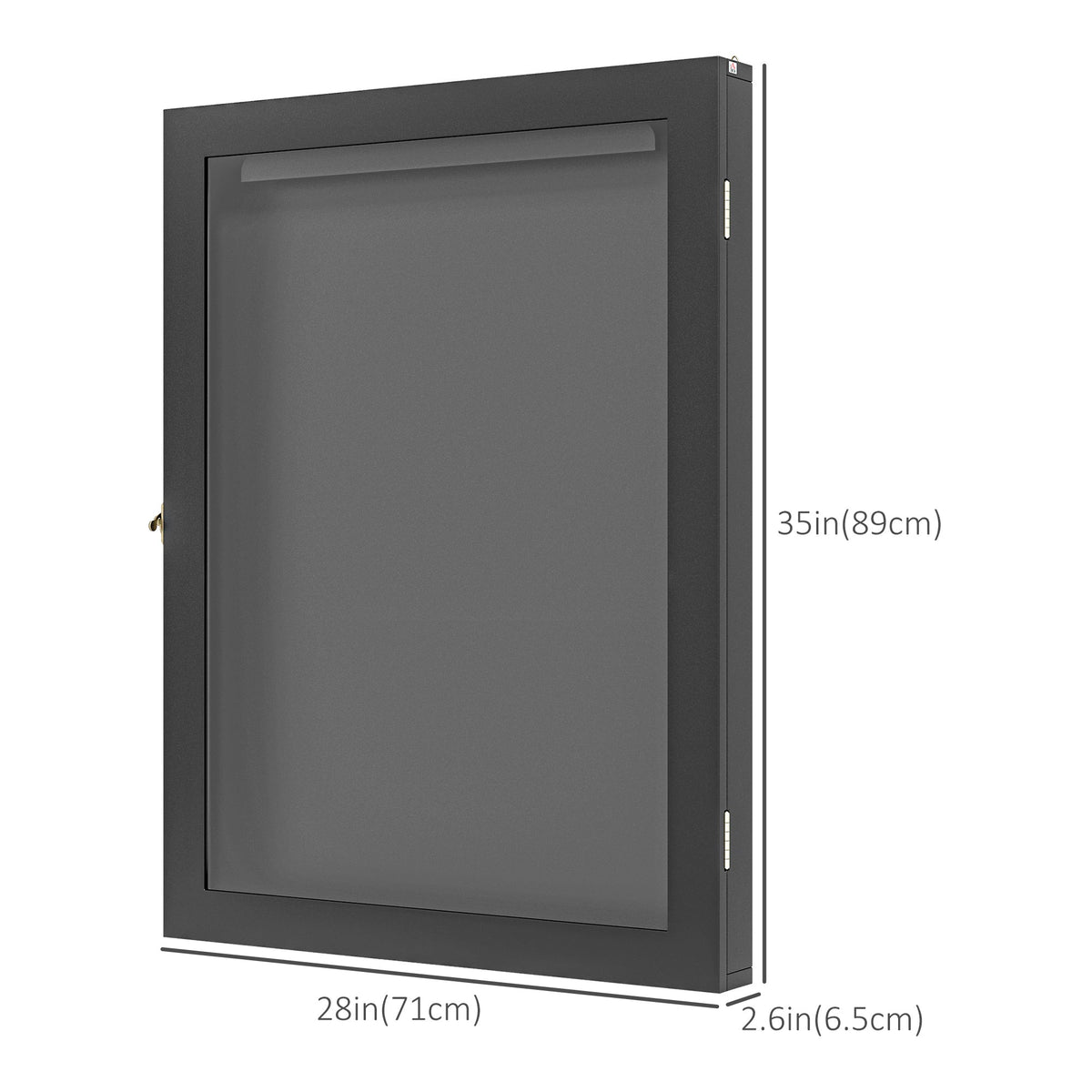 24" x 32" Hockey Jersey Frame, Jersey Shadow Box for Basketball Football Baseball, Black