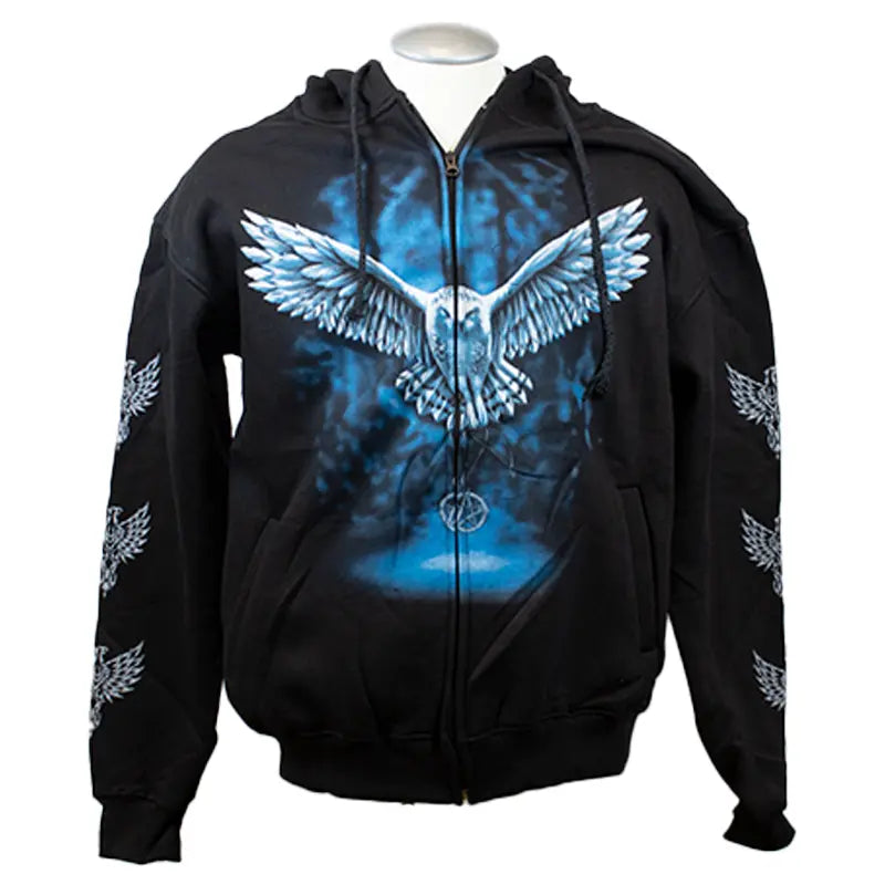 J&L Imports Men's Owl Zip-Up Hoodie