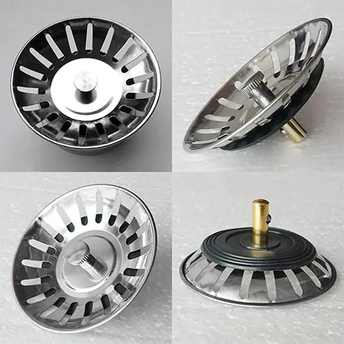 Stainless Steel Sink Cover with Drain Filter Funnel
