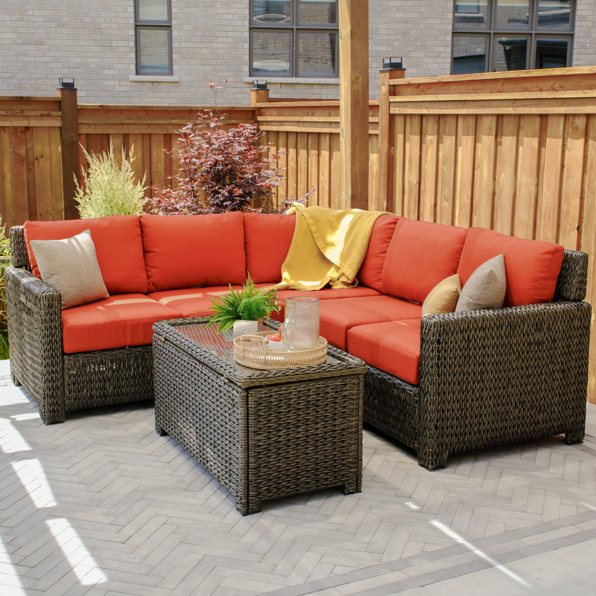 Laguna Point Wicker Outdoor Storage Chest Coffee Table