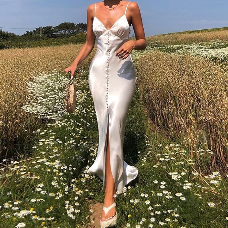 Satin Evening Dress
