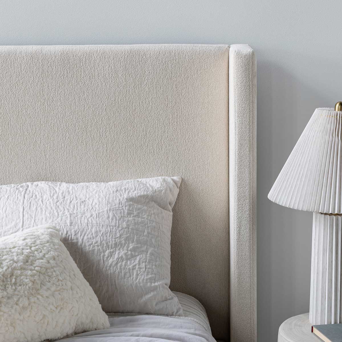 Angie Modern Storage Drawer Bed - Cream
