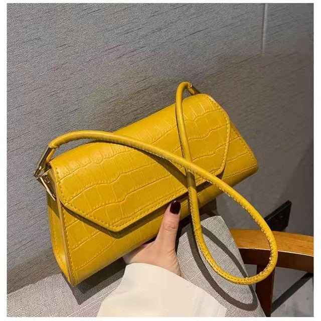 Luxury Crocodile Pattern Baguette