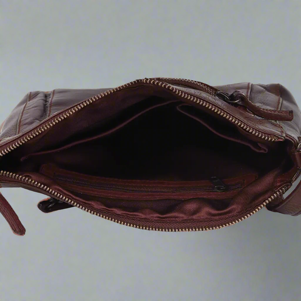 MET Crossbody Organizer Leather Bag