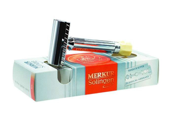 Merkur Progress Adjustable Double Edge Safety Razor Safety Razor, Short Handle, Chrome