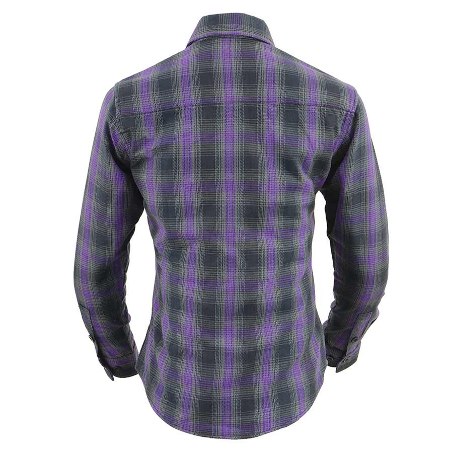 Milwaukee Leather Women's Armoured Plaid Shirt