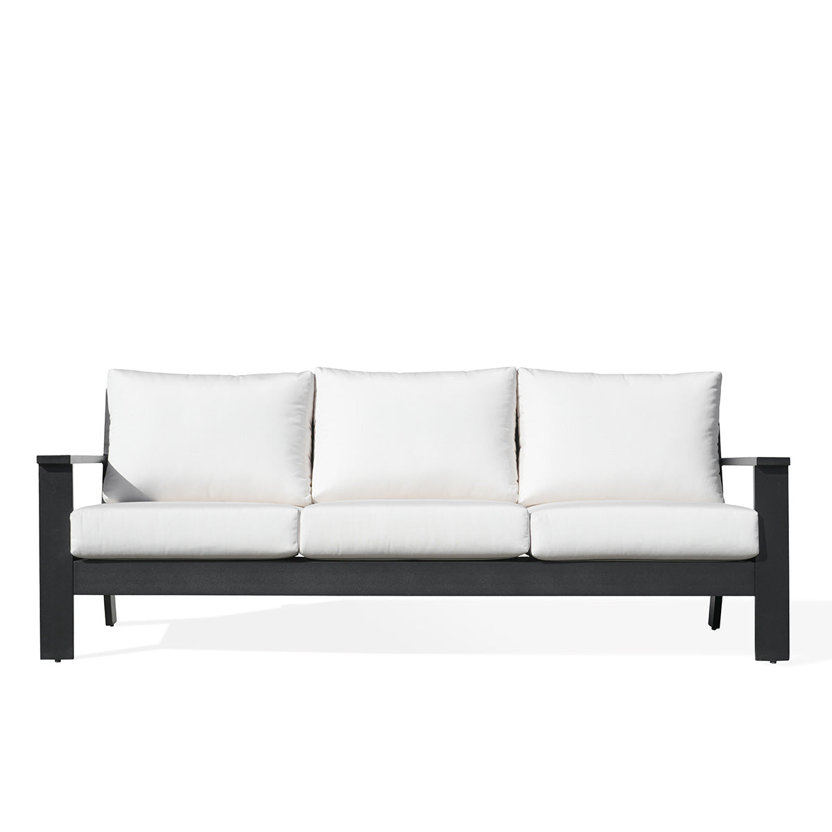 Magnolia Black Aluminum Sofa with Sunbrella® Cushions