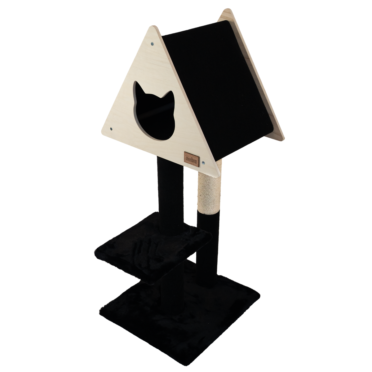 Teepee Hideout - Deluxe 2-Level Cat Tree