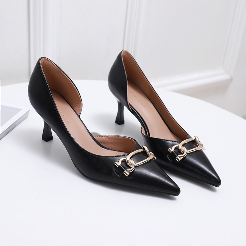 Chain Stud Dress Heels