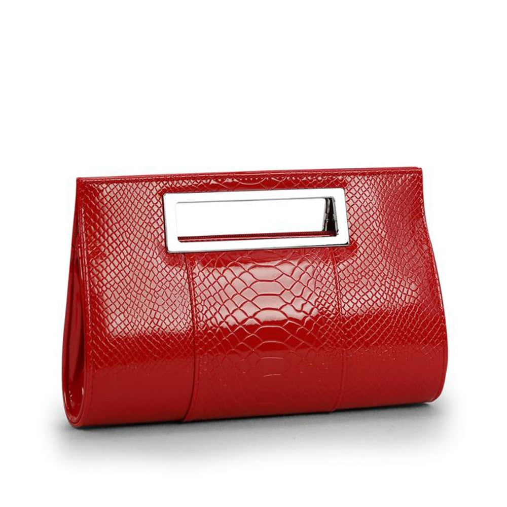 Croc Pattern Clutch