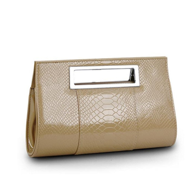 Croc Pattern Clutch
