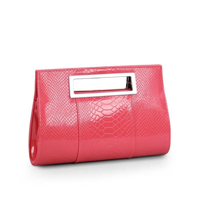 Croc Pattern Clutch