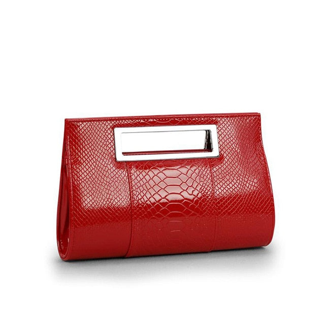 Croc Pattern Clutch